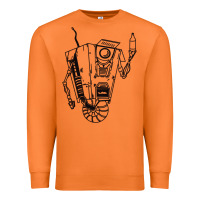 Carrot b&w claptrap   borderlands Premium Sweatshirt - tuanDangUi