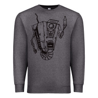 Charcoal Heather b&w claptrap   borderlands Premium Sweatshirt - tuanDangUi