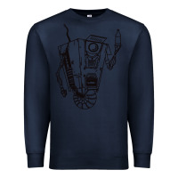 Navy b&w claptrap   borderlands Premium Sweatshirt - tuanDangUi