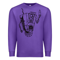 Purple b&w claptrap   borderlands Premium Sweatshirt - tuanDangUi