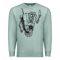 Seafoam b&w claptrap   borderlands Premium Sweatshirt - tuanDangUi