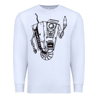 White b&w claptrap   borderlands Premium Sweatshirt - tuanDangUi
