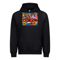 Black 4th of july truck cow mousepad Urban Hoodie - BarkalooDesign