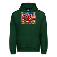 Forest Green 4th of july truck cow mousepad Urban Hoodie - BarkalooDesign