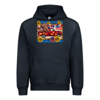 Navy 4th of july truck cow mousepad Urban Hoodie - BarkalooDesign