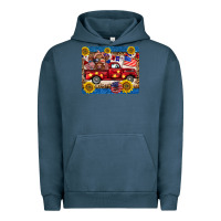 Pigment Midnight Navy 4th of july truck cow mousepad Urban Hoodie - BarkalooDesign