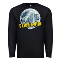 Black catch a ride to the moon and back Premium Sweatshirt - tuanDangUi