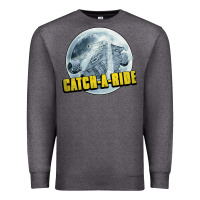 Charcoal Heather catch a ride to the moon and back Premium Sweatshirt - tuanDangUi