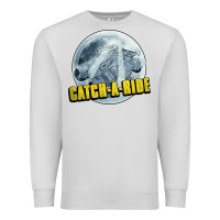 Dove Grey catch a ride to the moon and back Premium Sweatshirt - tuanDangUi
