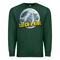 Sports Green catch a ride to the moon and back Premium Sweatshirt - tuanDangUi