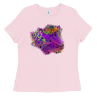 Bubblegum Pink halloween spider web for patches Ladies Tee - BundleAndBundleShop