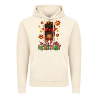 Vintage Artic santa's favorite assistant afro messy bun Vintage Hoodie - texasbilliewilder