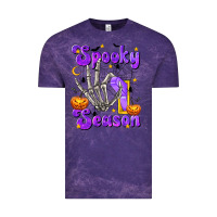 Cloud Purple Spooky Season On Vintage Tee - texasbilliewilder