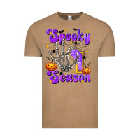 Vintage Coffee Spooky Season On Vintage Tee - texasbilliewilder