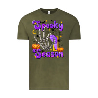 Vintage Olive Spooky Season On Vintage Tee - texasbilliewilder