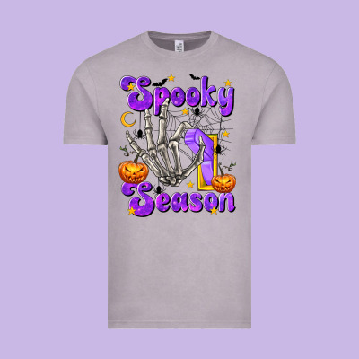 Spooky Season On Vintage Tee Designed By Texasbilliewilder
