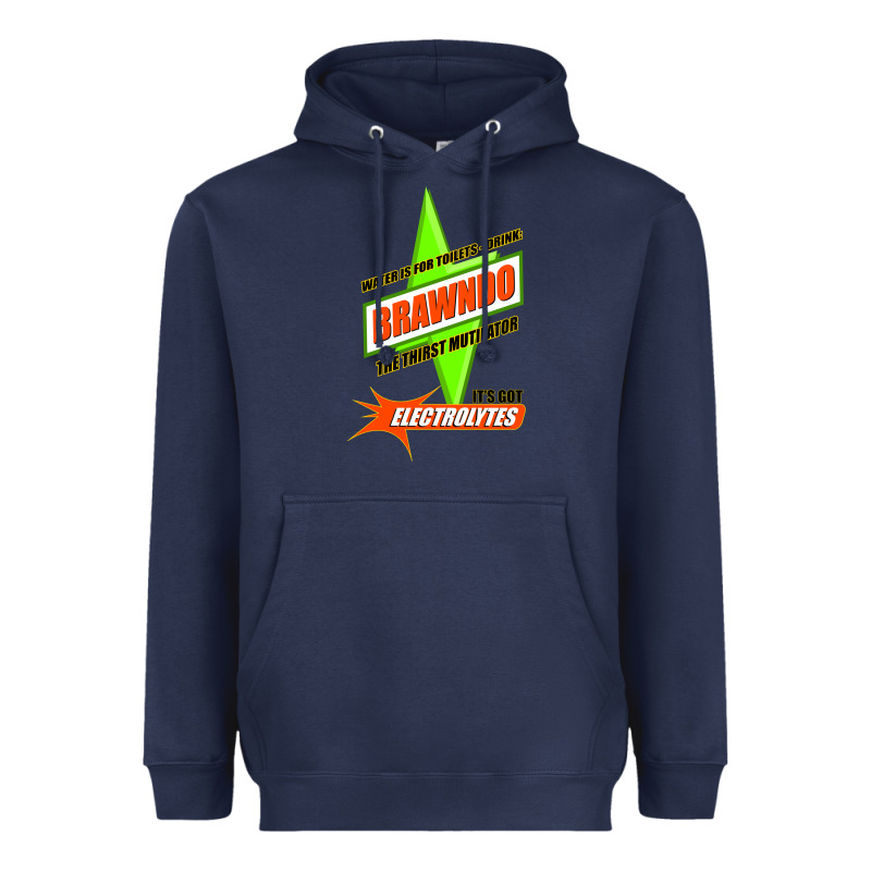 Water Is For Toilets   Drink Brawndo Heavyweight Hoodie by tuanDangUi | Teevron