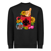 Black Western Football Coffee cup Heavyweight Sweatshirt - FaDigitalArtStudio