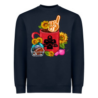 Navy Western Football Coffee cup Heavyweight Sweatshirt - FaDigitalArtStudio