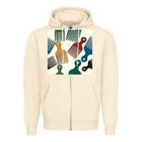 Sandshell afro combs seamless patterns Zipper Hoodie - BundleAndBundleShop