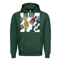 Sports Green afro combs seamless patterns Zipper Hoodie - BundleAndBundleShop