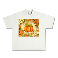 Pistachio Fall Pumpkins with Flowers Urban Heavy Tee - texasbilliewilder