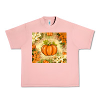 Salmon Fall Pumpkins with Flowers Urban Heavy Tee - texasbilliewilder