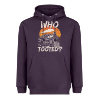 Plum Who Tooted Funny Train Lovers And Railroad Retro Vintage Heavyweight Hoodie - tuanDangUi