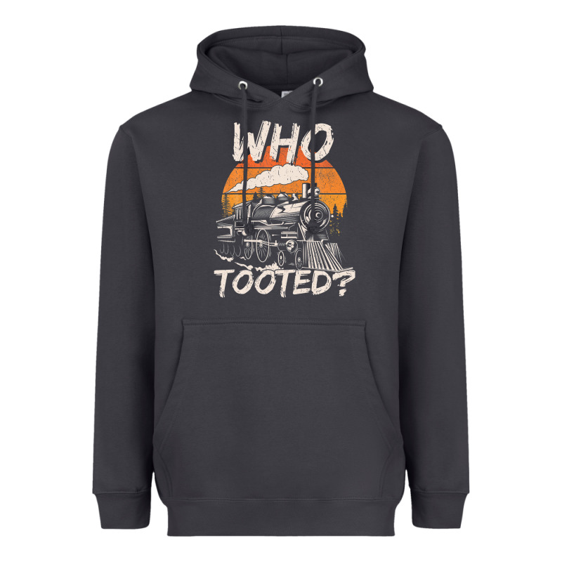 Who Tooted Funny Train Lovers And Railroad Retro Vintage Heavyweight Hoodie by tuanDangUi | Teevron