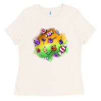 Bone halloween candy patches Ladies Tee - BundleAndBundleShop
