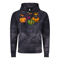 Cloud Black Black cat and pumpkin Vintage Hoodie - NancyCooperArtShop