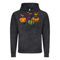 Vintage Arctic Black cat and pumpkin Vintage Hoodie - NancyCooperArtShop