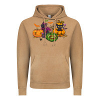 Vintage Camel Black cat and pumpkin Vintage Hoodie - NancyCooperArtShop