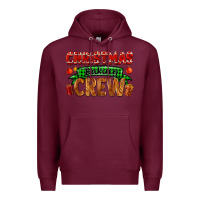 Burgundy christmas baking crew with gifts Premium Hoodie - FaDigitalArtStudio