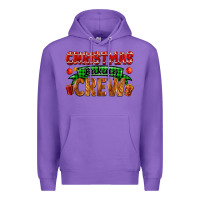 Purple christmas baking crew with gifts Premium Hoodie - FaDigitalArtStudio