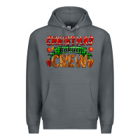 Rock christmas baking crew with gifts Premium Hoodie - FaDigitalArtStudio