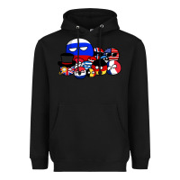 Black countryballs pullover Heavyweight Hoodie - tuanDangUi