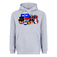 Heather Grey countryballs pullover Heavyweight Hoodie - tuanDangUi