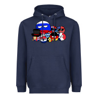 Navy countryballs pullover Heavyweight Hoodie - tuanDangUi