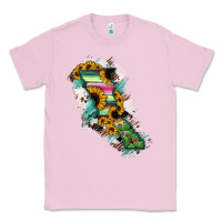 Bubblegum Pink Baja California State Of Mexico Map Classic Tee - RanaPortraitStore