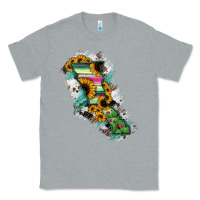 Heather Grey Baja California State Of Mexico Map Classic Tee - RanaPortraitStore