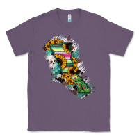 Lavender Baja California State Of Mexico Map Classic Tee - RanaPortraitStore