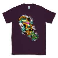 Plum Baja California State Of Mexico Map Classic Tee - RanaPortraitStore