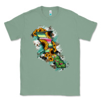 Sage Baja California State Of Mexico Map Classic Tee - RanaPortraitStore