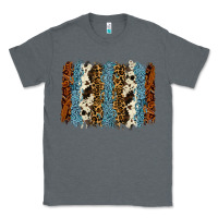 Charcoal Heather tool leather leopard cowhide backround Classic Tee - RanaPortraitStore