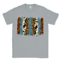 Heather Grey tool leather leopard cowhide backround Classic Tee - RanaPortraitStore