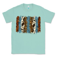 Seafoam tool leather leopard cowhide backround Classic Tee - RanaPortraitStore