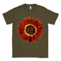 Army Green Rouge Royale Sunflower Classic Tee - LillyAllenDesigns