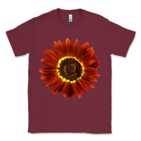 Burgundy Rouge Royale Sunflower Classic Tee - LillyAllenDesigns