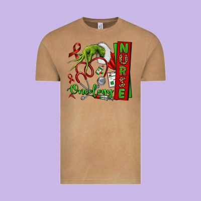 Christmas Character Nurse Vintage Tee Designed By Nancycooperartshop